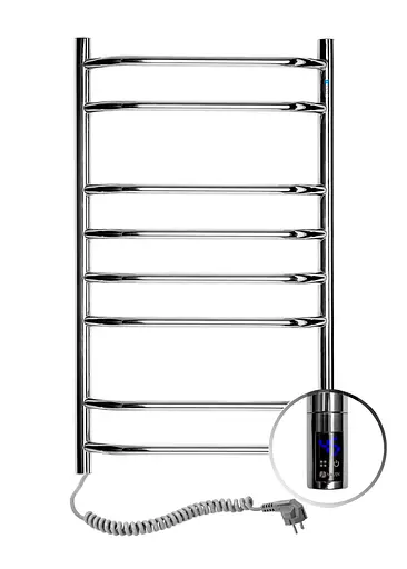 Електрична рушникосушарка Navin Блюз 480x800 Sensor ліва з таймером 10-006133-4880, Хром, Ліве, Електронний - фото 1