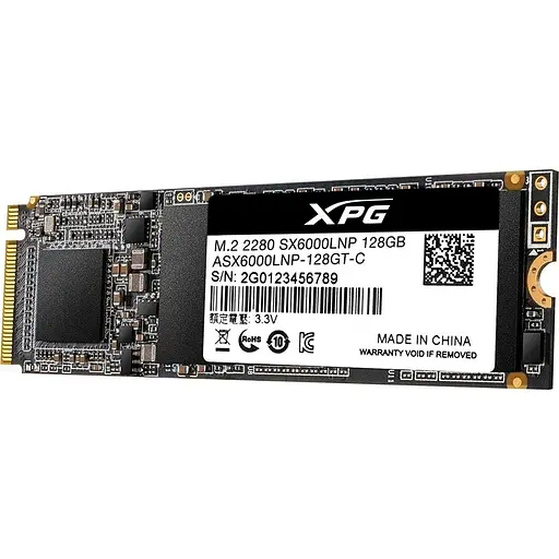 SSD накопитель ADATA XPG SX6000 Lite 128GB (ASX6000LNP-128GT-C) [135564] - фото 2