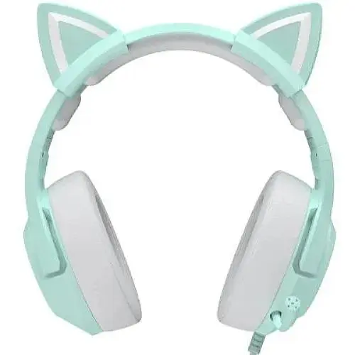 Дротова ігрова гарнітура Onikuma Gaming CAT with LED K9, USB, 3.5mm, 2.2m, green