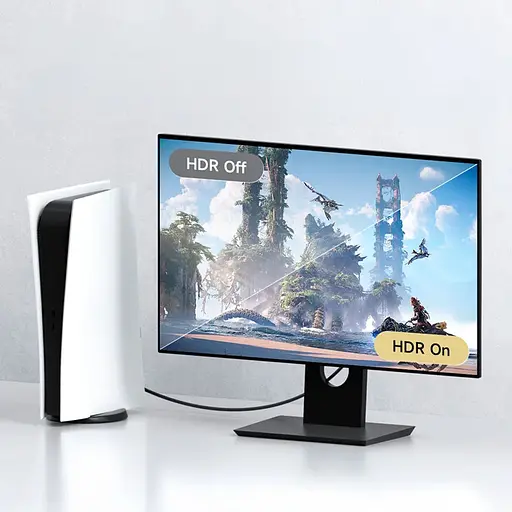 Кабель HAGiBiS HDMI - HDMI 2.1 48Gbps High Speed 8K/60Hz 4K/240Hz 2K/360Hz (HM06) 2m - фото 5