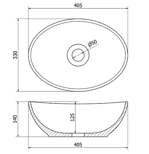 Умивальник Mexen Elza Silver/White MEX-21014079, Білий/срібло - фото 2
