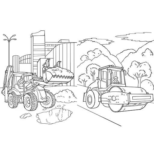 Большая книга раскрасок "Техника и транспорт" Ранок 1736032, 64 страницы - фото 2