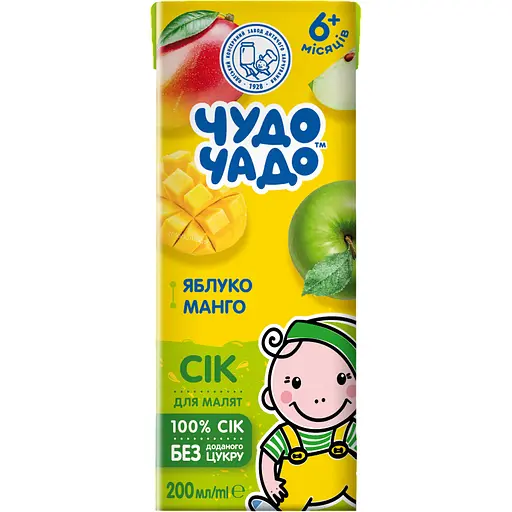 Сік Чудо-Чадо slim яблучно-манговий 200 мл - фото 1