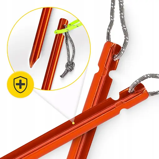 Набір кілочків для намету Mountain Goat алюмінієві 15 см, Y-подібні 10 шт (P-5905973406888) - фото 5