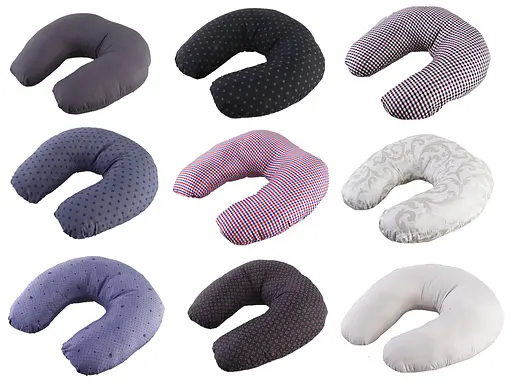 Подушка для путешествий "Travel" микрофибра, силиконизированное волокно 200гр., цветная "Homefort" /1/