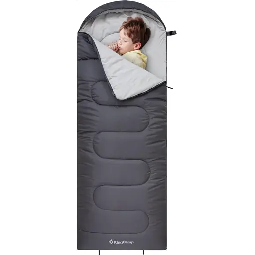 Спальный мешок KingCamp Oasis 250S Comf +12°C / Lim +7°C / Extr -3°C Mediumgrey - фото 2