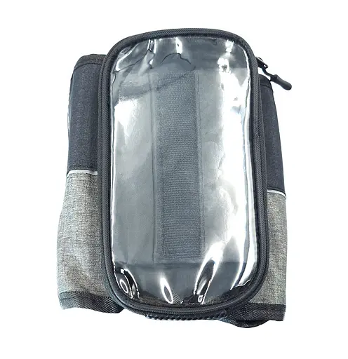 Велосумка на раму West Biking YP0707351 2 л для смартфона 7" 19х18х15 см чорно-сірий (G0001975) - фото 4