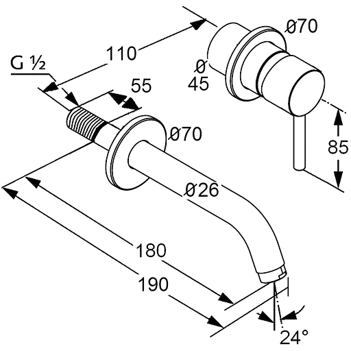 Смеситель для умывальника Kludi Bozz 382440576 - фото 2