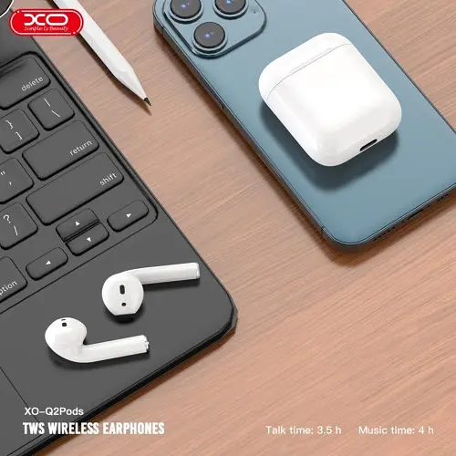 Навушники бездротові XO Q2 Pods bluetooth headset білі - фото 3