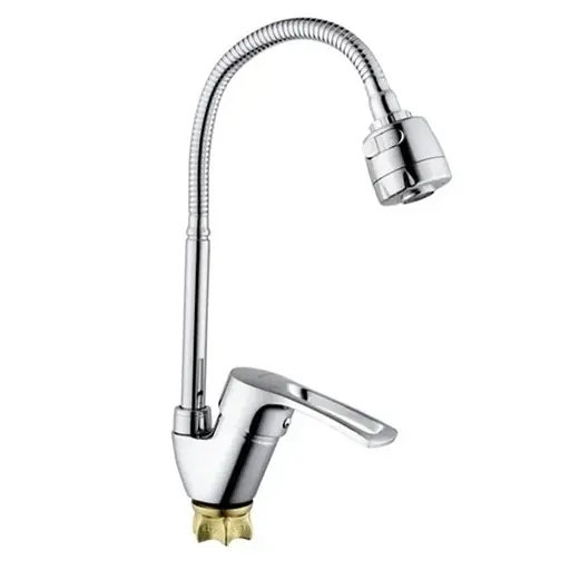 Змішувач для кухні з рефлекторним виливом Champion YUB 011-135 MI6385 Хром - фото 1
