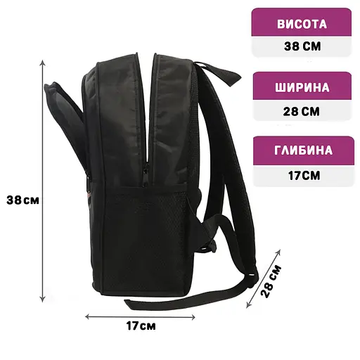 Рюкзак городской/школьный 38×28 см с принтом Аниме Hajime no Ippo два отделения, детский, подростковый, мужской, женский (4105) - фото 2