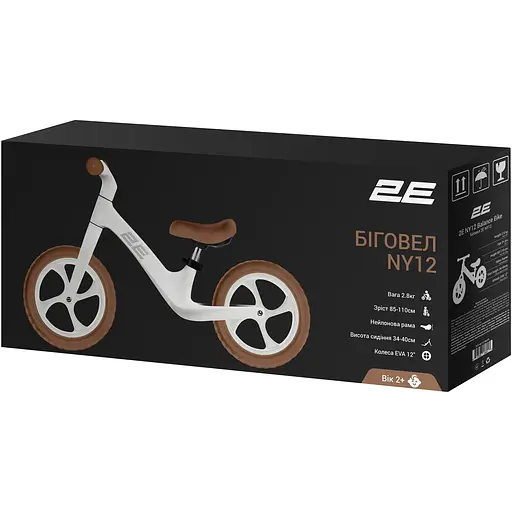 Беговел 2E NY 12" белый (ZCY-NY12-WHITE) - фото 10