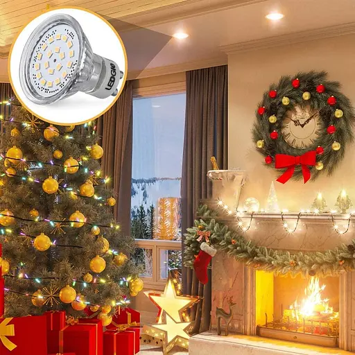 LED лампочка LEDGLE GU10 6.5w теплий білий 3000 K кут променя 120° - фото 3