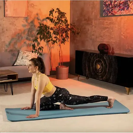 Коврик для йоги Hop-Sport HS-NB020GM NBR 2см светлый морской - фото 4