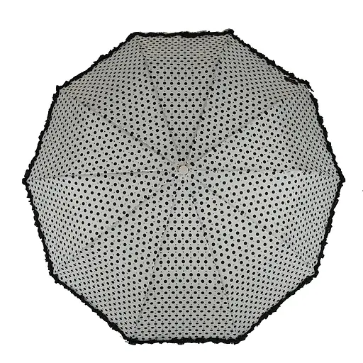 Женский складной зонтик полуавтомат S&L 101 см белый - фото 3