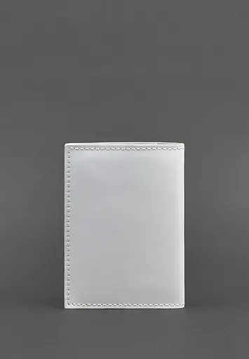 Кожаная обложка для паспорта и военного билета 1.2 белая - фото 5