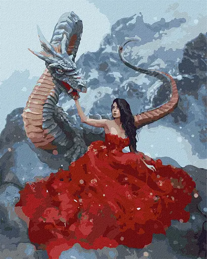 Набор для росписи по номерам Мистическая встреча, 40x50 см, КНО4917