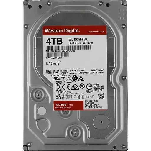 Жесткий диск 3.5" WD Red Pro 4TB SATA 256MB (WD4005FFBX) [141173] - фото 2