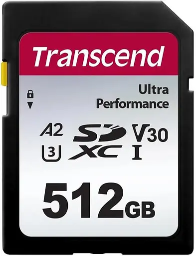 Карта памяти Transcend SD 512GB C10 UHS-I U3 A2 R160/W90MB/s 4K (TS512GSDC340S) - фото 1