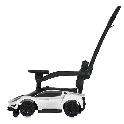 Детская каталка-толокар 2 в 1 M 5106-1 белый, с родителькой ручкой - фото 5