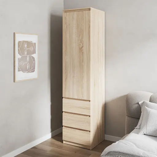 Шкаф для одежды Vays, пенал с полками и ящиками, без ручек R-35 - фото 4