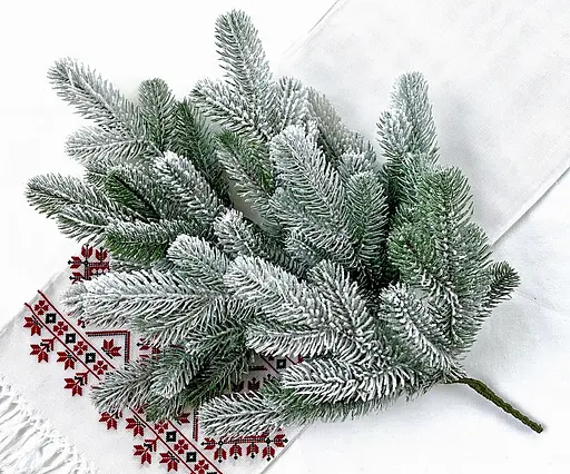 Гілка ялинки штучна Hvoya Lux засніжена 60 см 3 шт. - фото 2