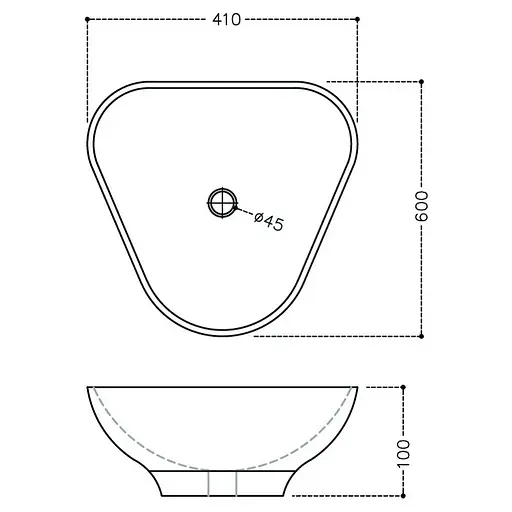 Умивальник Jaquar Lirik 60x41 LYS-WHT-38901N, Білий - фото 2