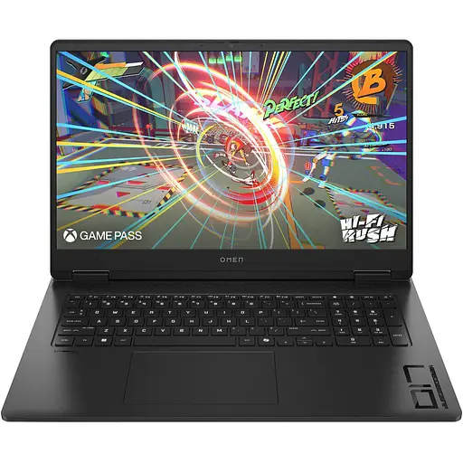 Ноутбук HP OMEN Gaming 17-db0015ua 17.3"FHD IPS,300n/Ryz5 8645HS(5.0)/16Gb/SSD512Gb/RTX 4050,6GB/Підсв/W11H6 (A4AB7EA)