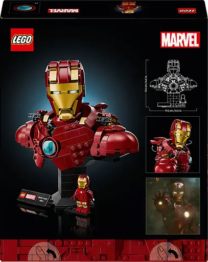 Конструктор LEGO Super Heroes Marvel Бюст Залізної Людини MK4, 436 деталей (76327) - фото 3
