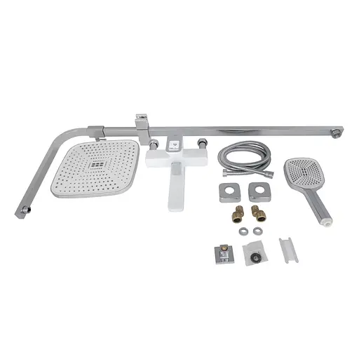 Душова система універсальна Lidz Wawel 1030 на три споживача (з виливом) (k35) LDWAW1030WHI45401 White, Білий - фото 10