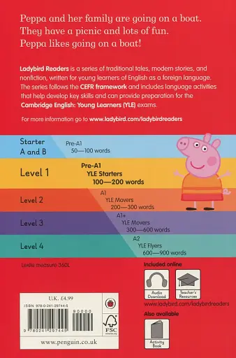 Peppa Pig: On a Boat. Ladybird Readers. Level 1 - фото 2