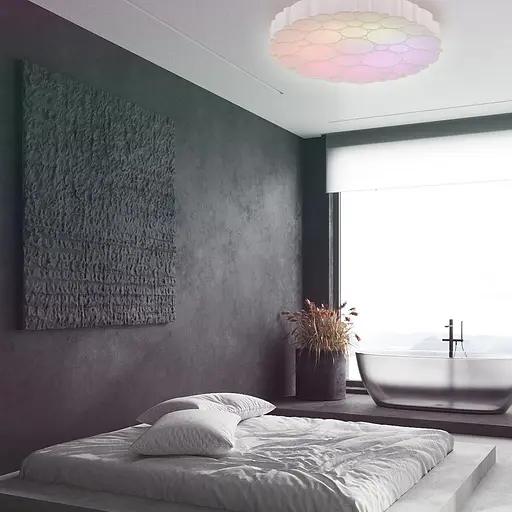 Світлодіодній накладний світильник Feron AL6030 GRAND COLOR 60Вт з RGB білий - фото 3