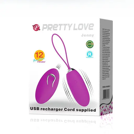 Віброяйце Pretty Love Jenny 7 см фіолетовий - фото 8