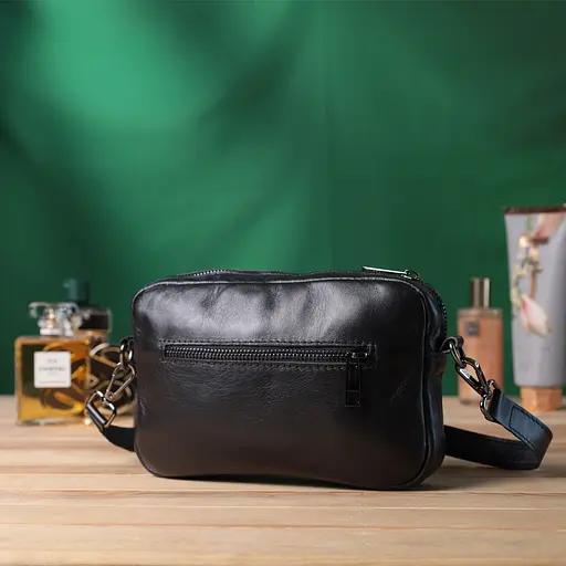 Классическая сумка кросс-боди Shvigel из гладкой натуральной кожи 21х13.5х5 см sum0027038 - фото 10