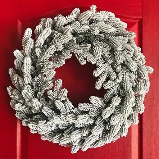 Вінок хвойний різдвяний Hvoya Traditional литий засніжений 50 см