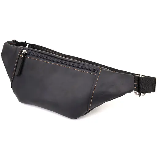 Стильна сумка-бананка для чоловіків із натуральної вінтажної шкіри SHVIGEL 34х12х4 см sum0027508 - фото 12