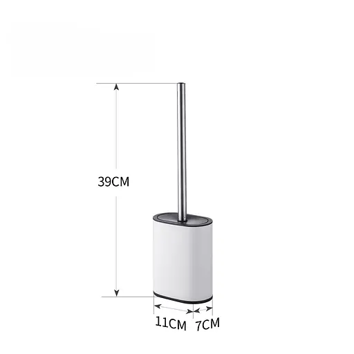 Йоржик для унітазу універсальний Mixxus Premium Diverse-TB0101 white MI7064, Білий матовий - фото 9