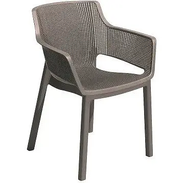 Стул садовый пластиковый Allibert Elisa бежевый - фото 1