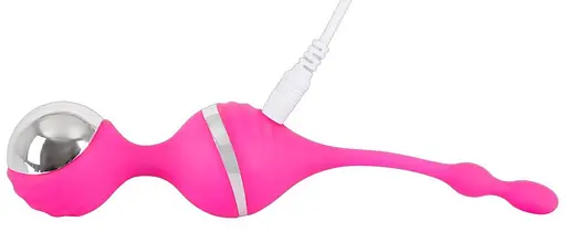 Вагинальные шарики Smile Vibrating Love Balls Rechargeable, 18 см, розовый - фото 6