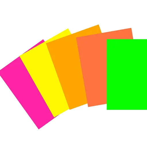 Набір одностороннього кольорового паперу "Неоновий" Апельсин АП-1220 - фото 2