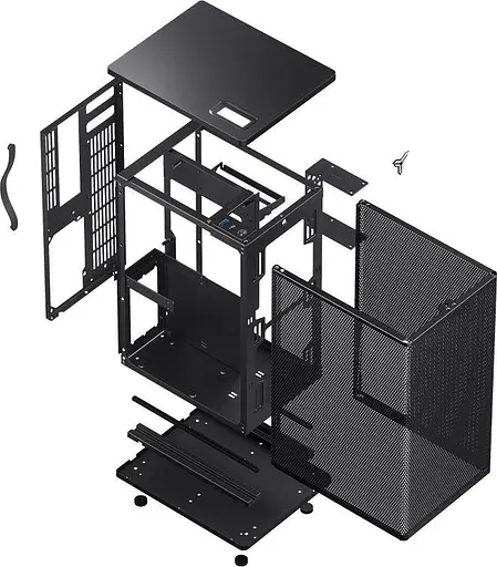 Корпус Jonsbo VR3 Aluminium Black (VR3 Black) (без блока питания) - фото 9