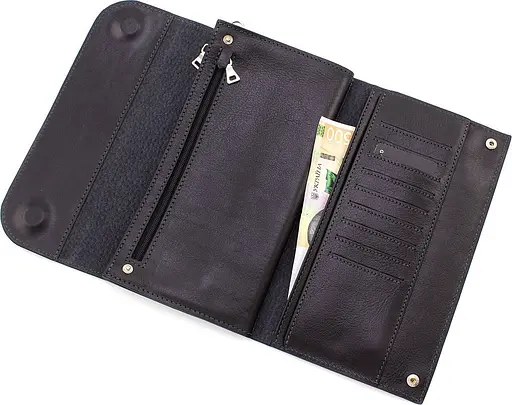 Чоловічий шкіряний клатч GRANDE PELLE 22,5х13х4 см sum0023149 - фото 10
