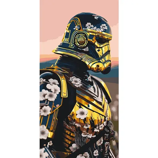 Набір для розпису ArtCraft Штурмовик арт з металізованими фарбами 40 x 80 см (16087-AC)