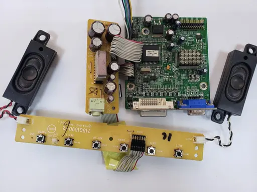 Материнская плата монитора ViewSonic VA712B 715G1675-2-U1 "Б/У" - фото 2