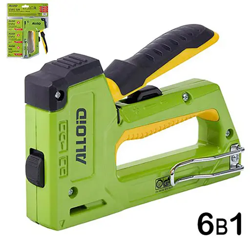 Степлер будівельний Alloid Building Tools для скоб 6 в 1 + 1500 скоб (SG-41410) - фото 4