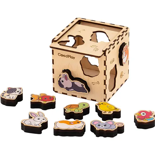 Кубик-сортер GoodPlay Домашні тварини (CUB-4-009) - фото 3