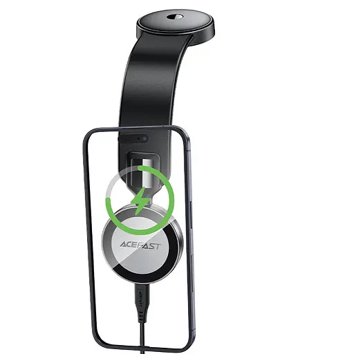 Автотримач для телефона ACEFAST D37 magnetic wireless charging car holder for dashboard Black - фото 4