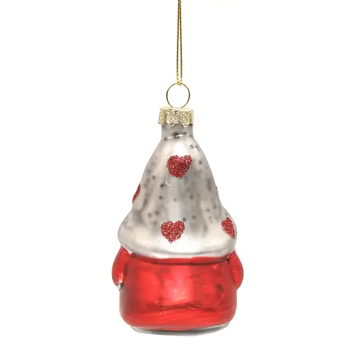 Елочное украшение "Рождественский гном в серебристом колпаке" 5*5*8,8 см, YQ1465890 - фото 2