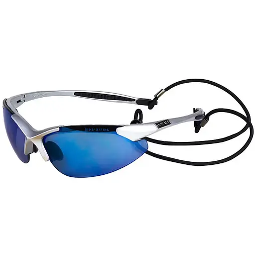 Очки DeWalt Infinity голубые зеркальные поликарбонатные с мягкими резиновыми накладками на скобках и носодержателями (DPG90S-7D) - фото 2