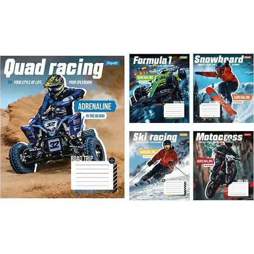 Зошит учнівський "Hobby" 1 Вересня 768192 18 аркушів Різнокольоровий 1 шт. в асортименті - фото 1